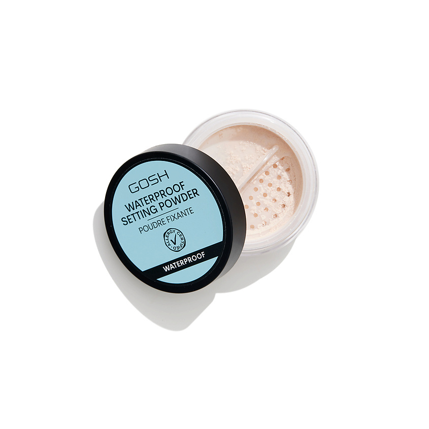 GOSH Пудра для лица рассыпчатая водостойкая прозрачная Waterproof Setting Powder – фото 2