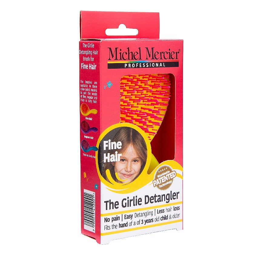 MICHEL MERCIER Расческа для тонких волос детская Girlie Detangler Fine Hair – фото 2