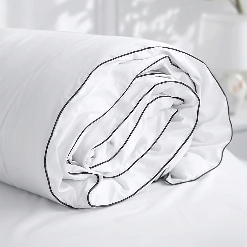 SOFT SILVER Антибактериальный пододеяльник Duvet Cover, ЕВРО, 200х220 см. Цвет: «Альпийский снег» (белый) – фото 2