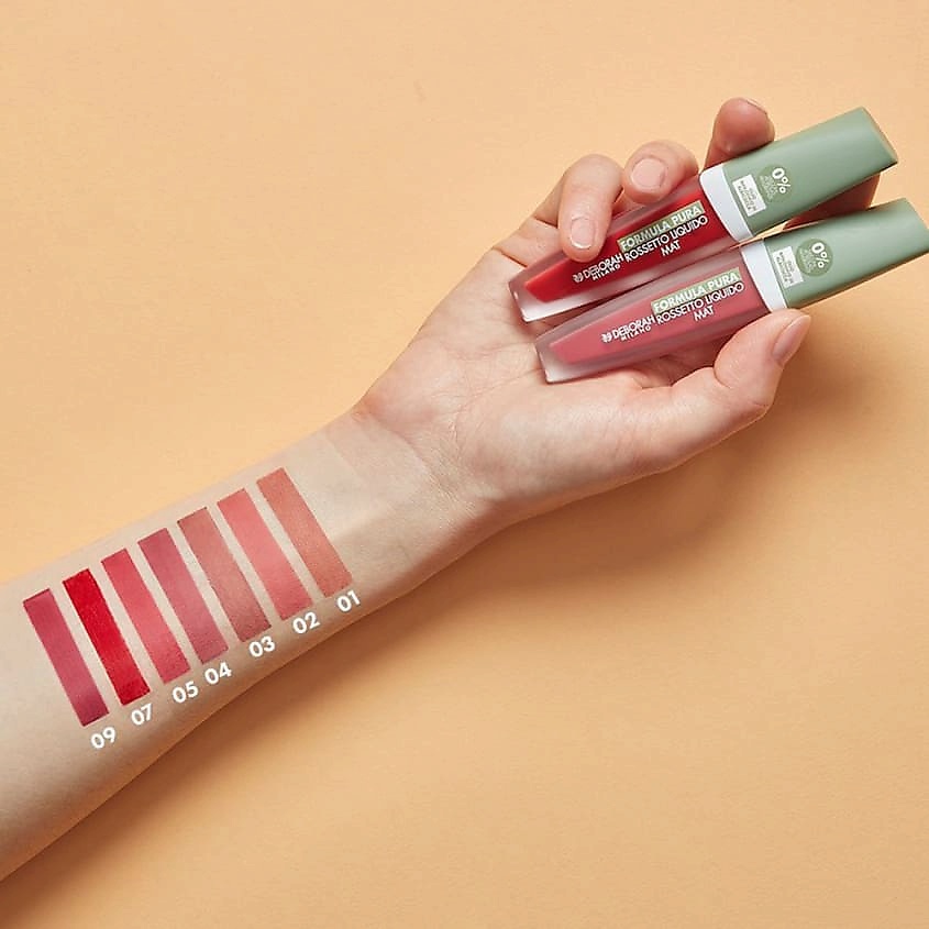 DEBORAH MILANO Помада матовая жидкая FORMULA PURA ROSSETTO LIQUIDO MAT – фото 3