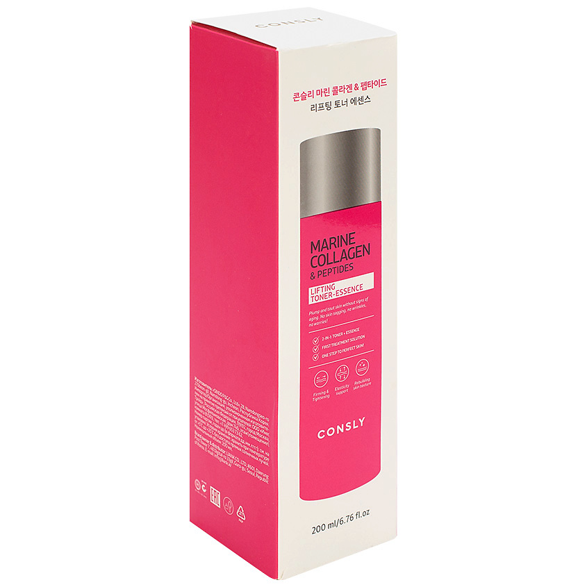 CONSLY Тонер-эссенция укрепляющий с коллагеном и пептидами Collagen And Peptides Strengthening Toner-Essence – фото 2