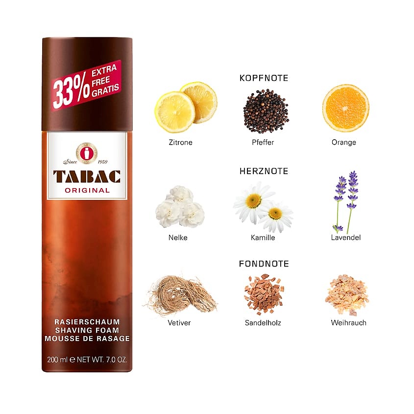 TABAC ORIGINAL Пена для бритья SHAVING FOAM – фото 4