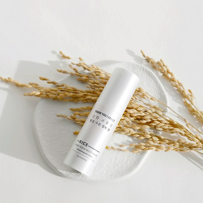 THANK YOU FARMER Бальзам-стик для лица увлажняющий Rice Pure Aqua Multi Balm – фото 8