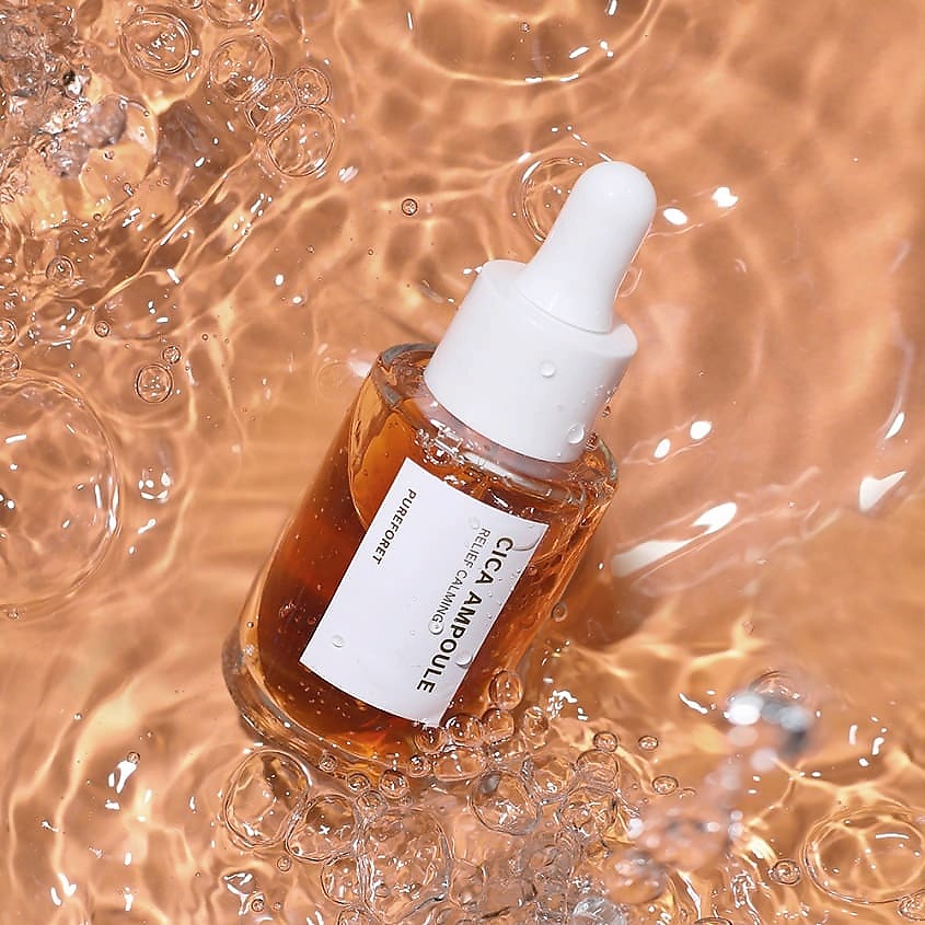 PUREFORET Средство для лица в ампулах успокаивающее с центеллой Cica Ampoule Relief Calming – фото 6