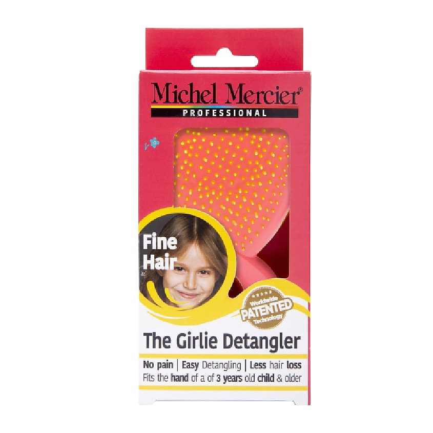 MICHEL MERCIER Расческа для тонких волос детская Girlie Detangler Fine Hair – фото 4