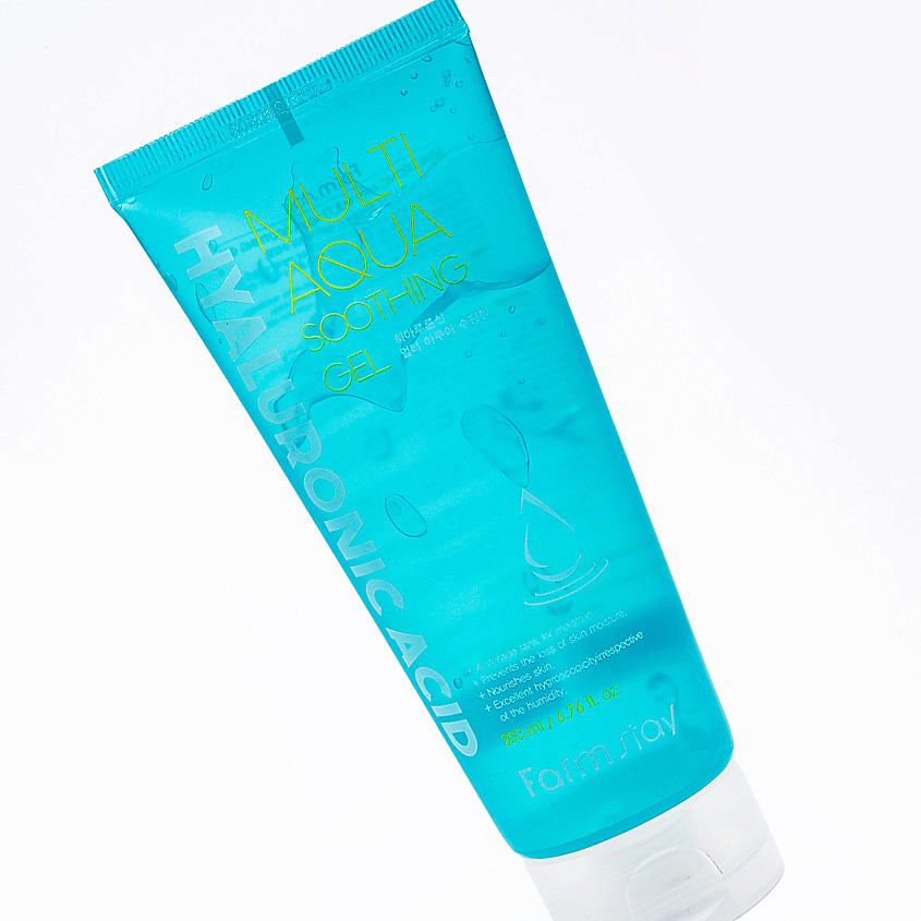 FARMSTAY Гель многофункциональный успокаивающий с гиалуроновой кислотой Hyaluronic Acid Multi Aqua Soothing Gel – фото 3