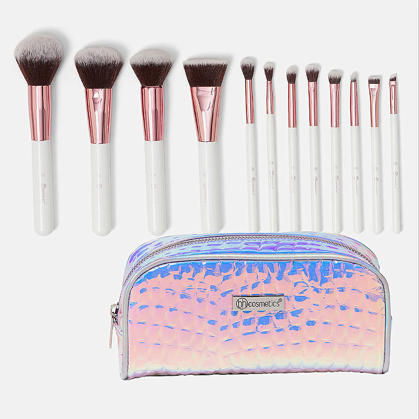 BH COSMETICS Набор кистей с косметичкой Crystal Quartz – фото 2