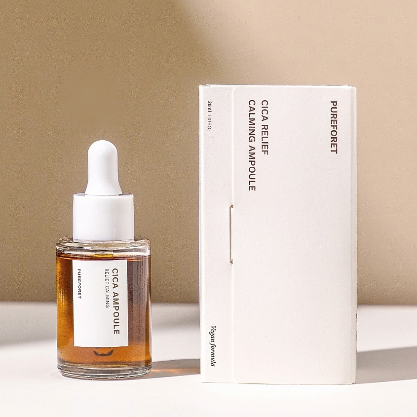 PUREFORET Средство для лица в ампулах успокаивающее с центеллой Cica Ampoule Relief Calming – фото 4
