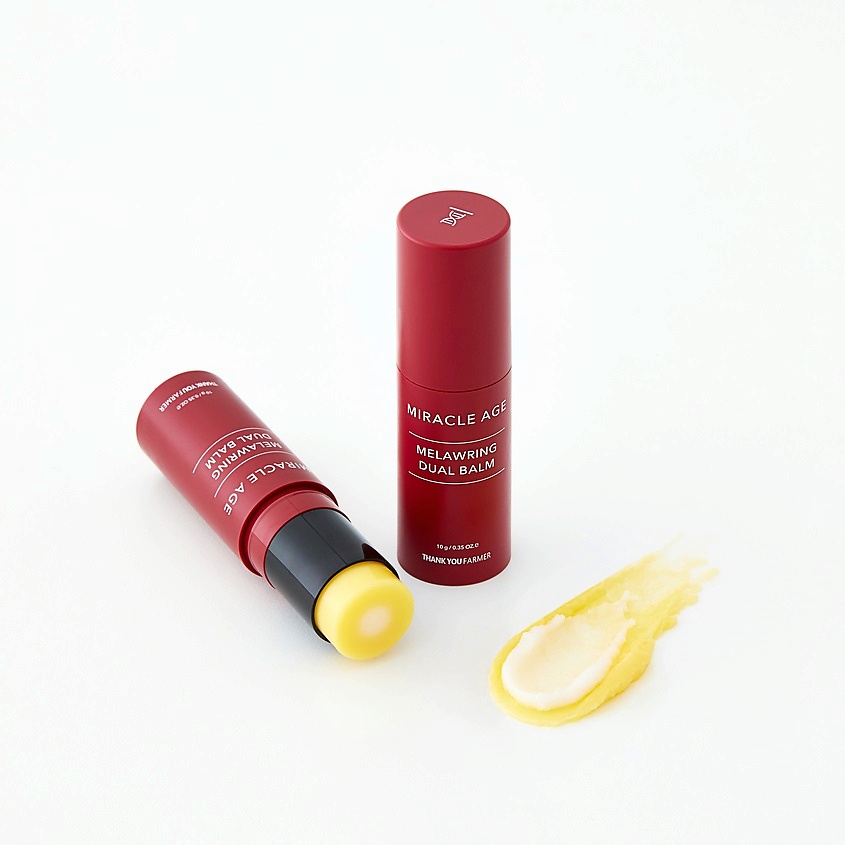 THANK YOU FARMER Бальзам-стик для лица увлажняющий антивозрастной Miracle Age Melawring Dual Balm – фото 3