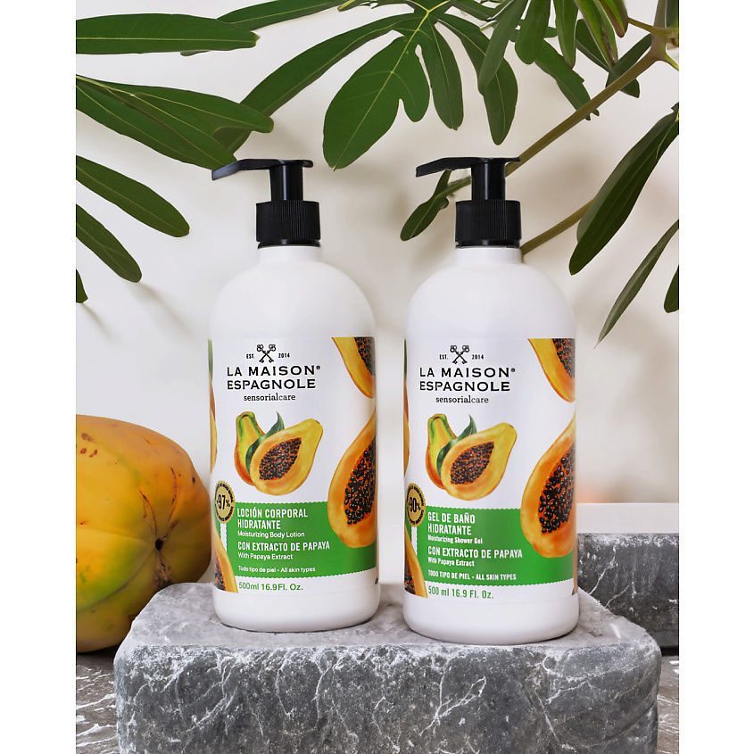 LA MAISON ESPAGNOLE Гель для душа увлажняющий "Папайя" Sensorialcare Moisturizing Shower Gel – фото 2