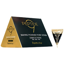 Скраб для лица в пирамидках для очищения пор с комплексом из 9 пептидов Peptide9 Baking Powder Pore Scrub
