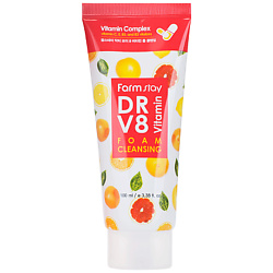 Пенка для лица очищающая с комплексом витаминов Dr-V8 Vitamin Foam Cleansing