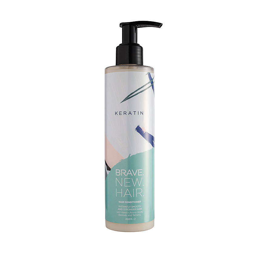 BRAVE.NEW.HAIR Кондиционер для волос с кератином для придания гладкости ...