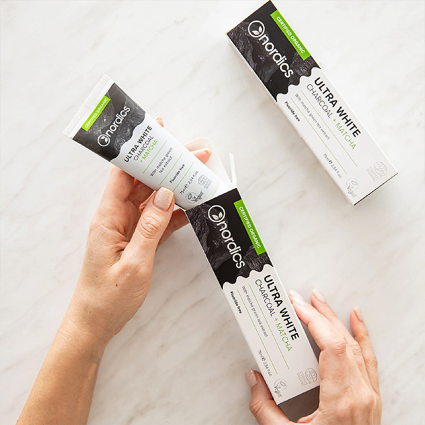 NORDICS Зубная паста Ultra White Charcoal + Matcha – фото 4