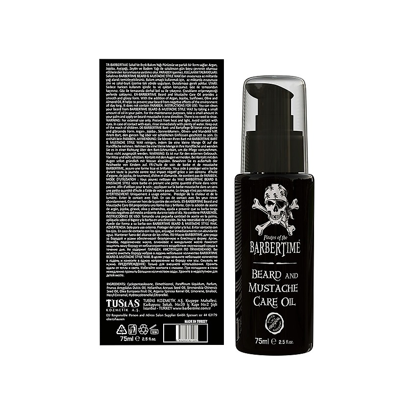 BARBERTIME Масло для бороды и усов Beard And Mustache Care Oil – фото 2