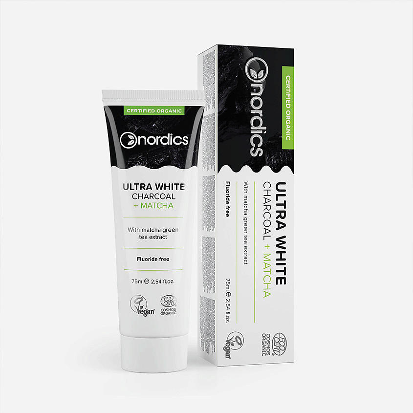 NORDICS Зубная паста Ultra White Charcoal + Matcha – фото 2