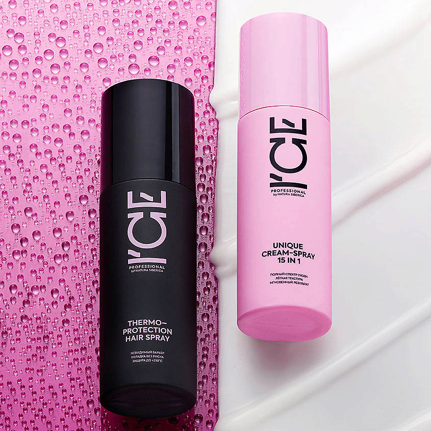 ICE by NATURA SIBERICA Термозащитный спрей для волос Heat Protecting Hair Spray – фото 7