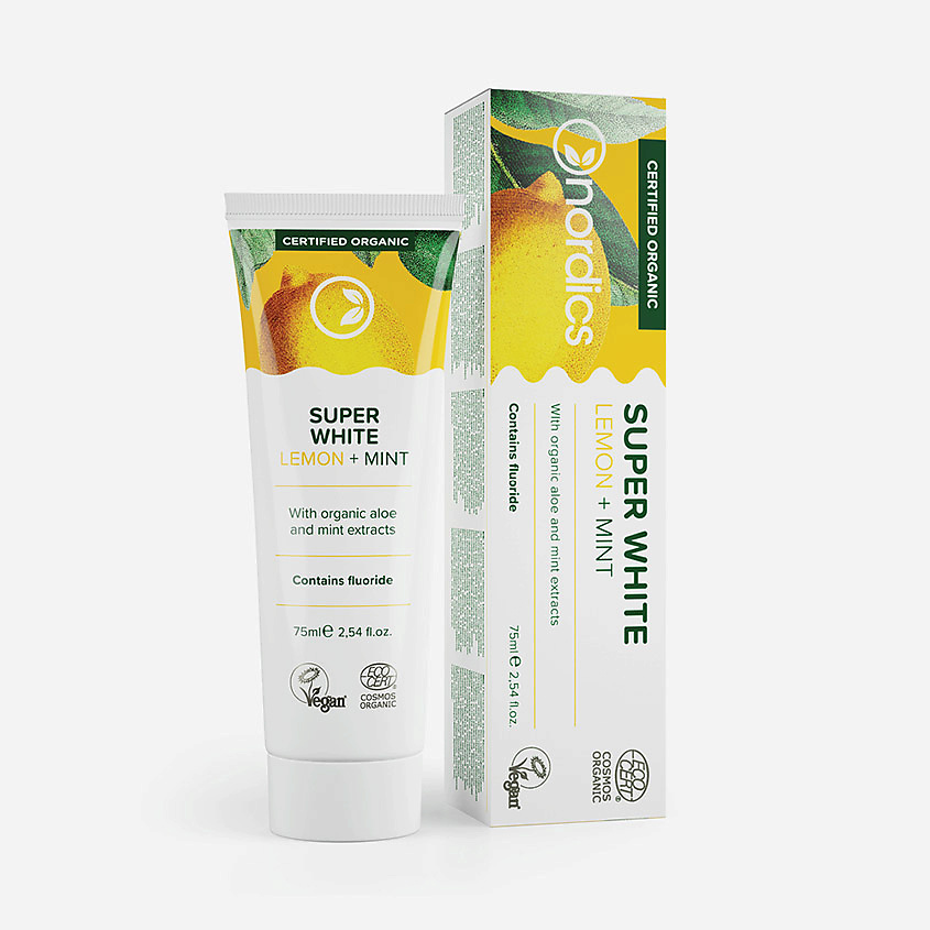 NORDICS Зубная паста Super White Lemon + Min – фото 2