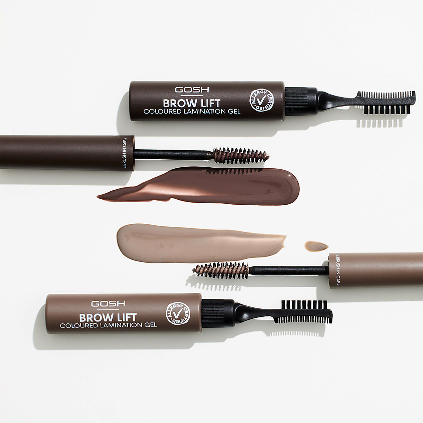 GOSH Гель для бровей ламинирующий Brow Lift Coloured Lamination Gel – фото 4