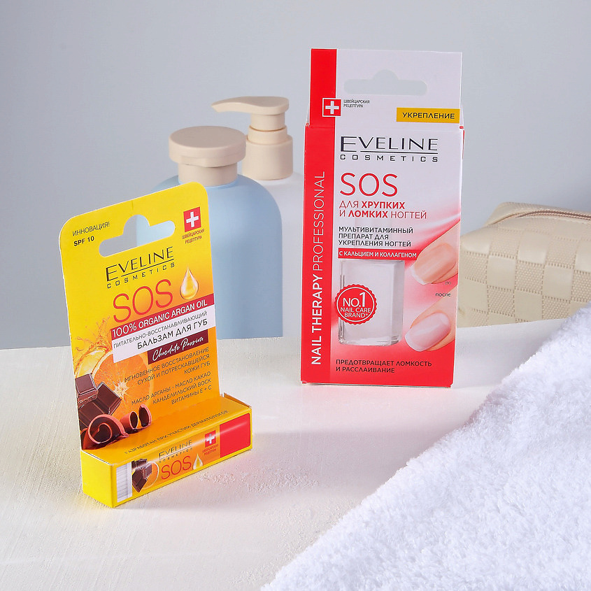 EVELINE Средство для укрепления ногтей с кальцием и коллагеном SOS – фото 7
