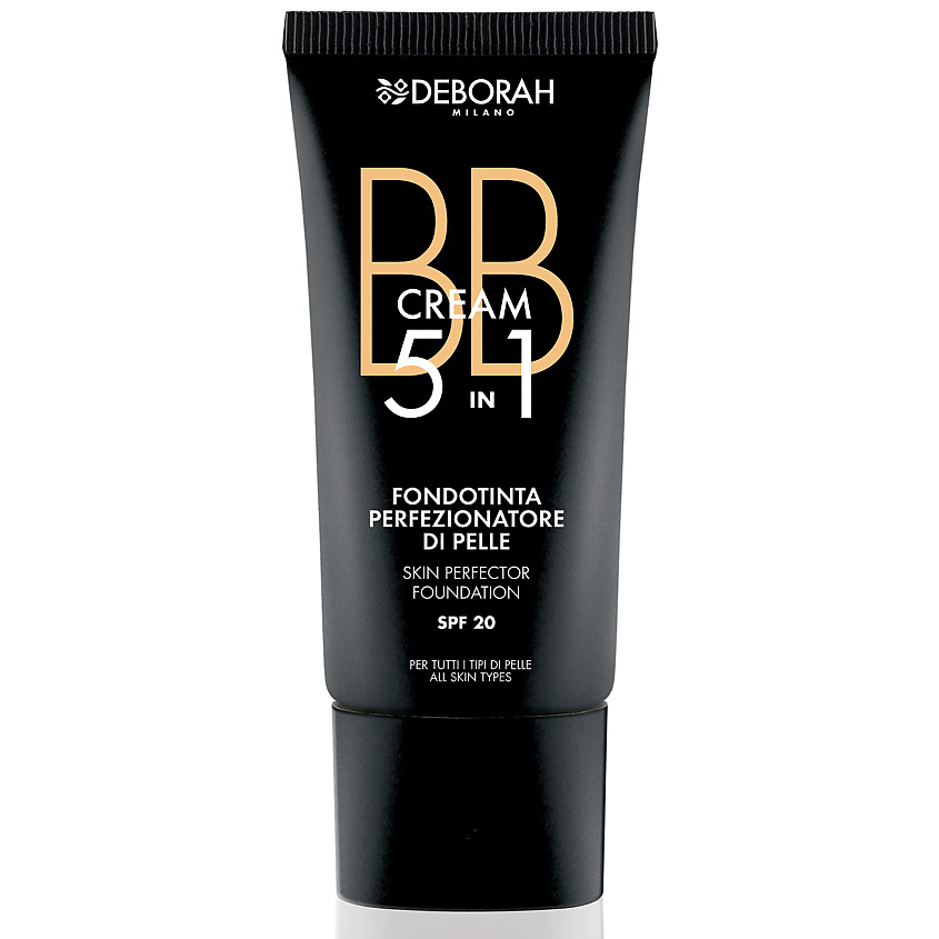 DEBORAH MILANO Тональный ВВ-крем BB CREAM 5 IN 1 SKIN PERFECTOR FOUNDATION – фото 5