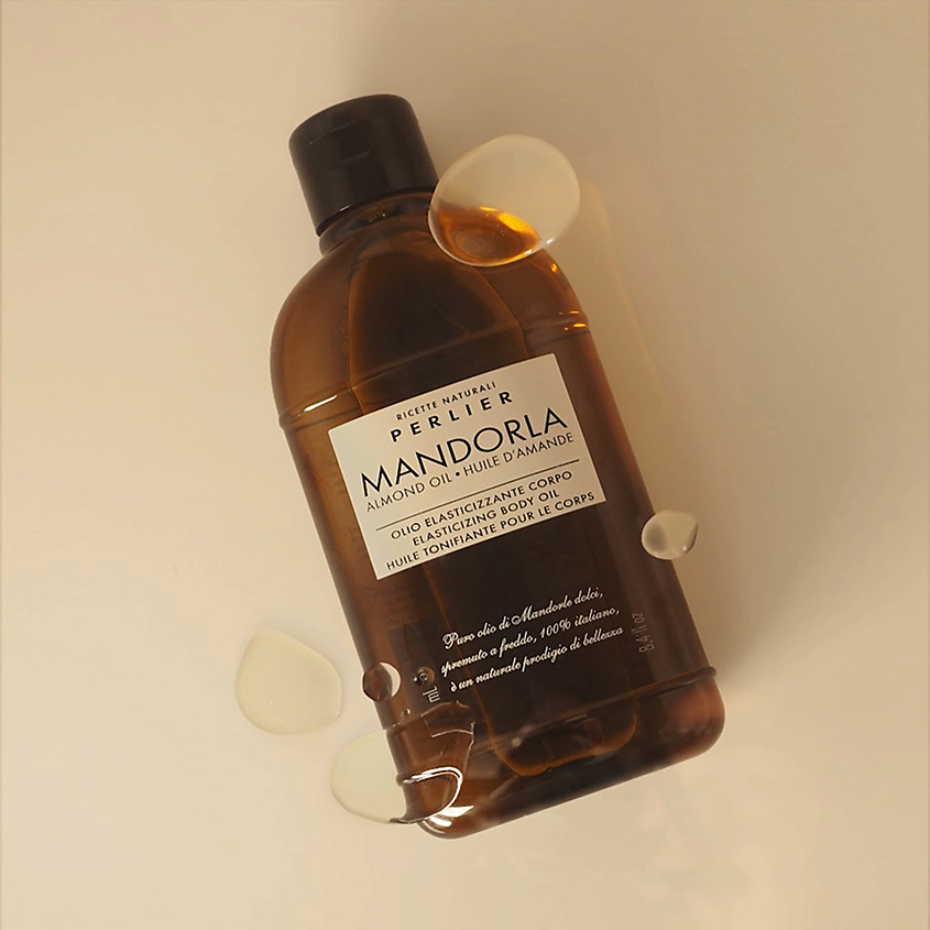 PERLIER Масло для тела повышающее эластичность с миндалем Mandorla Almond Oil – фото 3