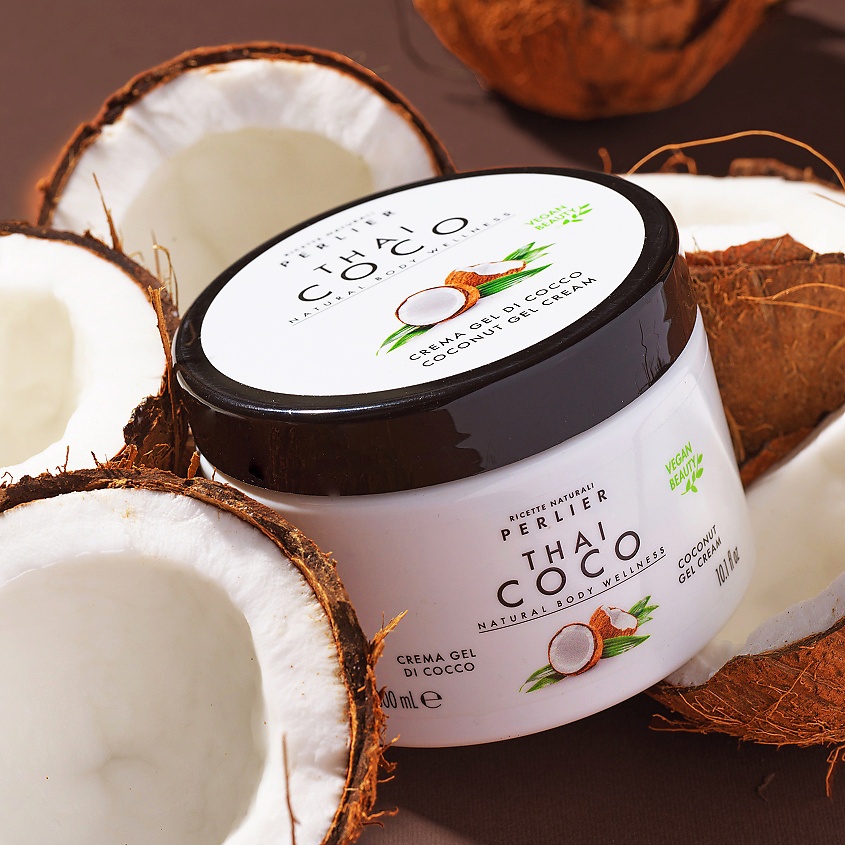 PERLIER Крем-гель для тела с кокосом Thai Coco – фото 3
