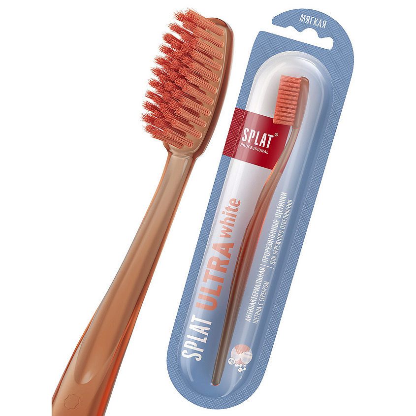 SPLAT Инновационная зубная щетка мягкая Professional Ultra White – фото 2