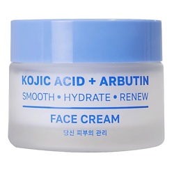 Крем для лица выравнивающий с Койевой кислотой и Арбутином Kojic Acid + Arbutin Smooth Hydrate Renew Face Cream