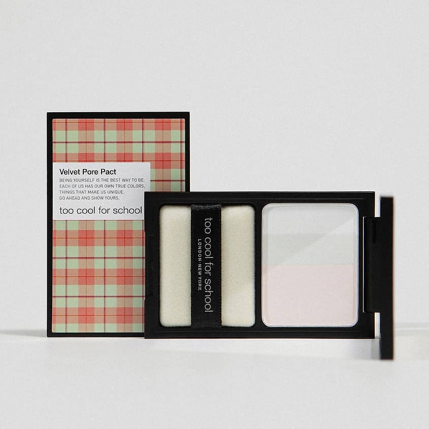 TOO COOL FOR SCHOOL Пудра-хайлайтер Velvet Pore Pact – фото 4