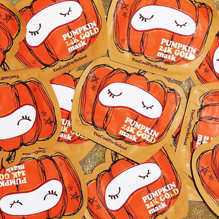 TOO COOL FOR SCHOOL Маска для лица с тыквой и частичками золота Pumpkin – фото 4