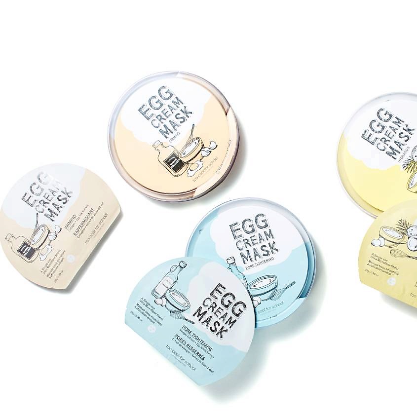 TOO COOL FOR SCHOOL Яичная маска для лица подтягивающая Egg – фото 4