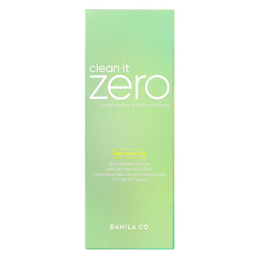 BANILA CO Пенка для лица очищающая поры Clean It Zero Pore Clarifying Foam Cleanser Tea tree - Ex – фото 3