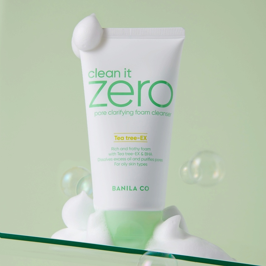 BANILA CO Пенка для лица очищающая поры Clean It Zero Pore Clarifying Foam Cleanser Tea tree - Ex – фото 4