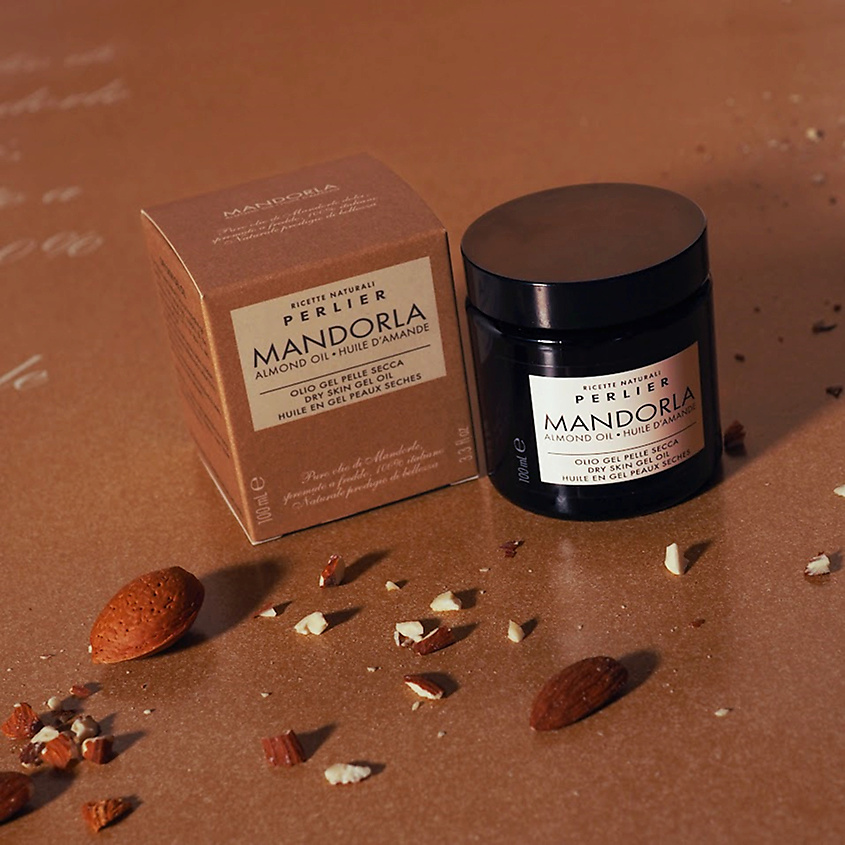 PERLIER Гель-масло для тела для сухой кожи с миндалем Mandorla Almond Oil Dry Skin Gel Oil – фото 7