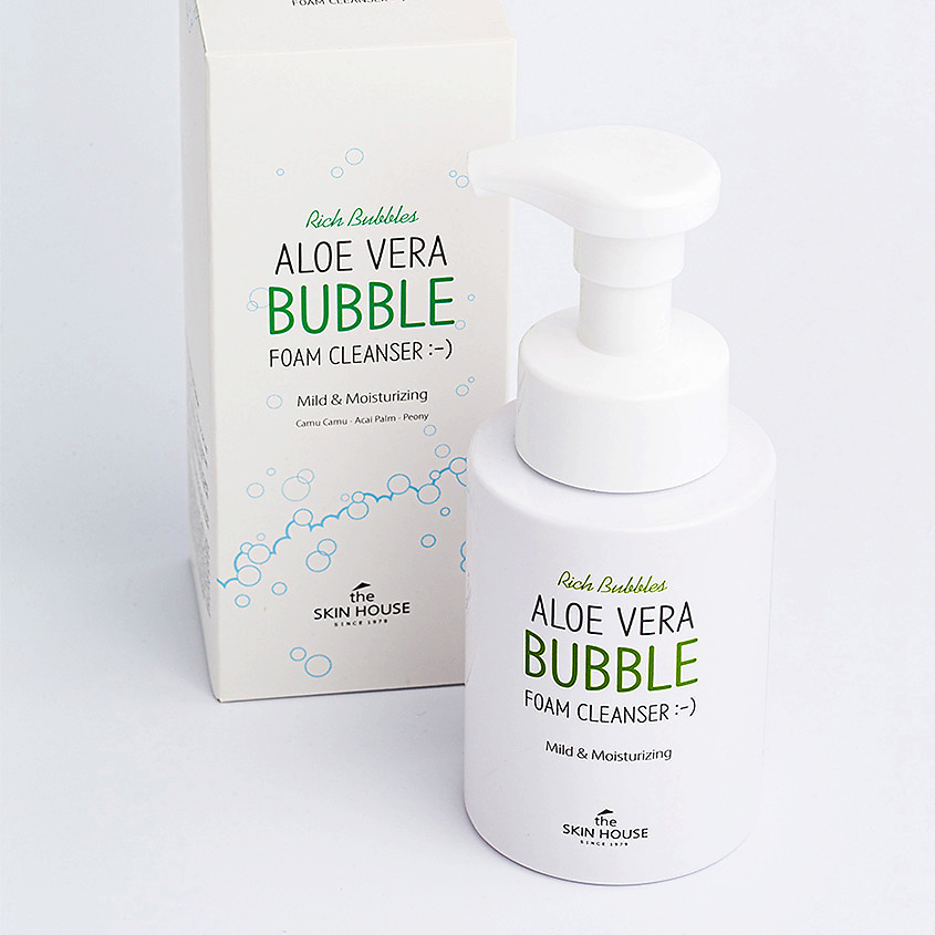 THE SKIN HOUSE Пенка для умывания с экстрактом алоэ Aloe and Snail – фото 4