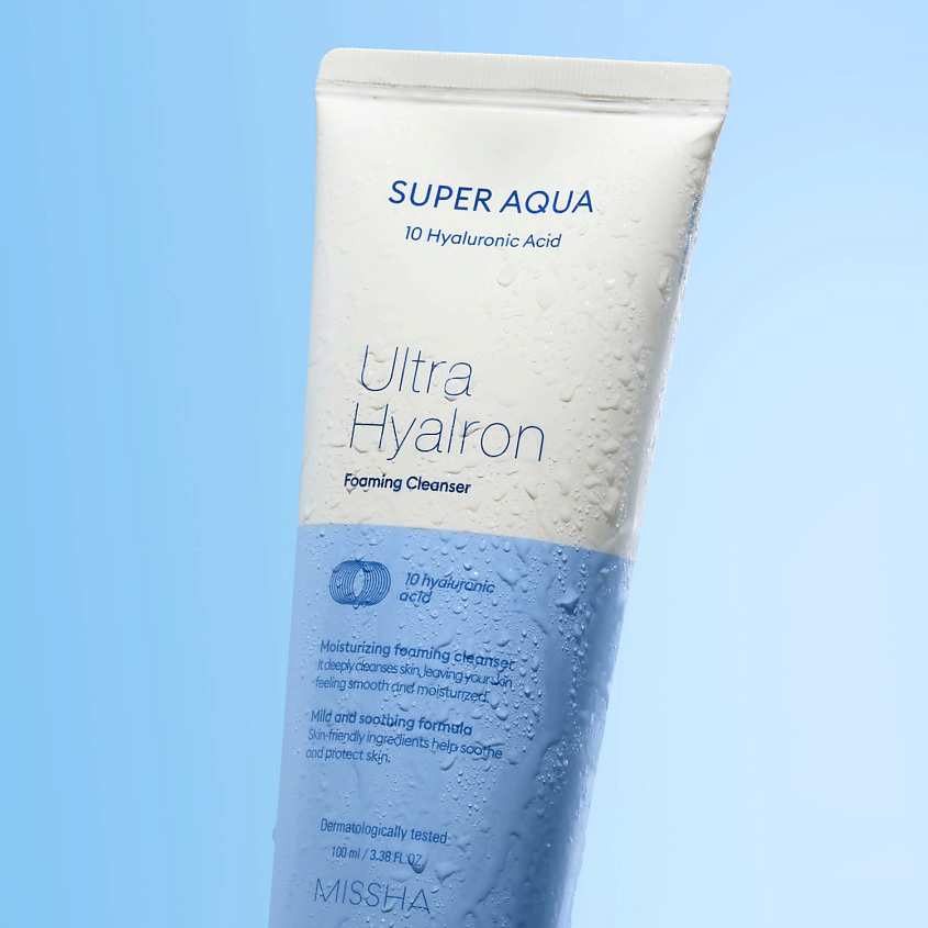 MISSHA Пенка для умывания лица Super Aqua Ultra Hyalron – фото 8