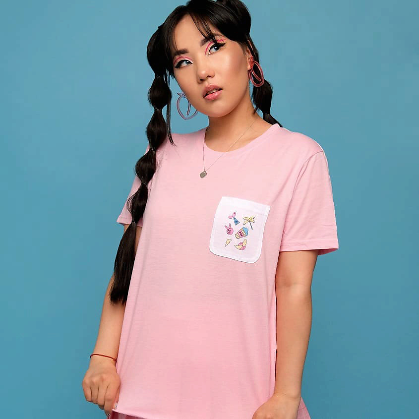 SODA Платье-худи, цвет розовый – фото 2