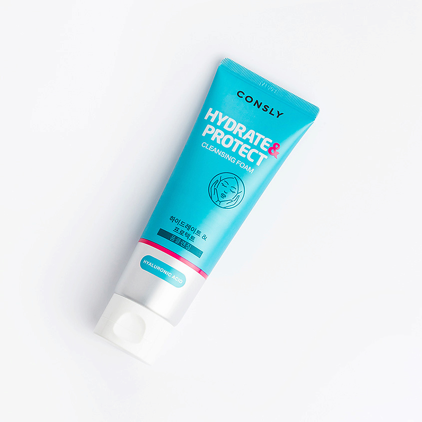 CONSLY Пенка для умывания увлажняющая с гиалуроновой кислотой Hydrate & Protect – фото 4