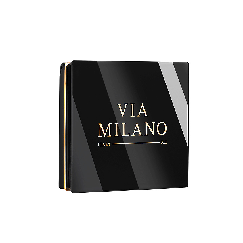 VIA MILANO Палетка теней для век четырехцветная с витамином Е Капучино Eyeshadow Palette 4 Colours Cappuccino – фото 2