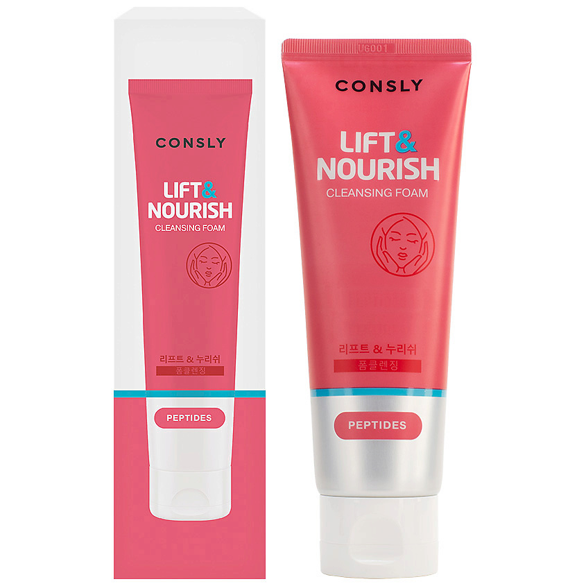 CONSLY Пенка для умывания укрепляющая с пептидами Lift & Nourish – фото 2
