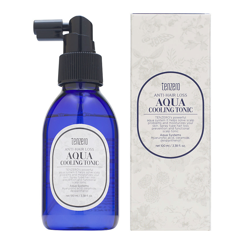 TENZERO Охлаждающий тоник от выпадения волос с гиалуроновой кислотой Anti-hairloss Aqua – фото 2