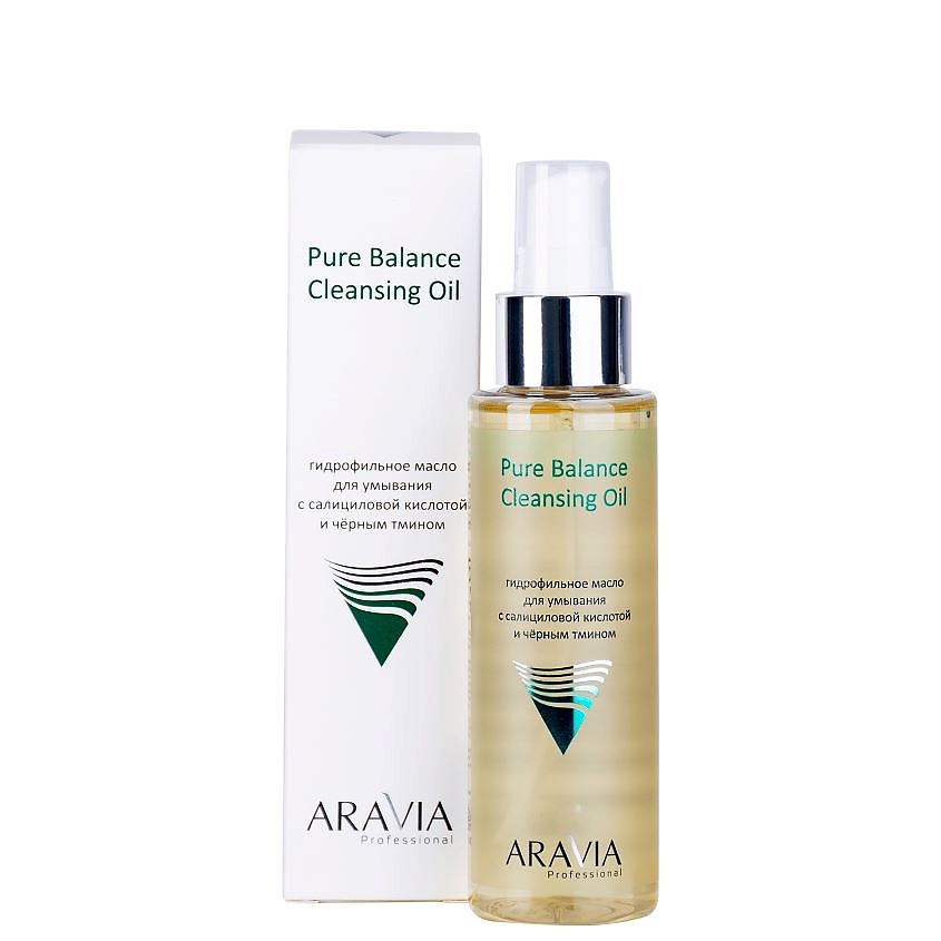 ARAVIA PROFESSIONAL Гидрофильное масло для умывания с салициловой кислотой и чёрным тмином Pure Balance Cleansing Oil – фото 5