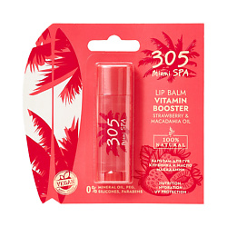 Бальзам для губ Клубника и масло макадамии Lip balm vitamin booster Strawberry & Macadamia oil