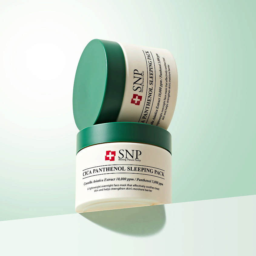 SNP Маска для лица ночная успокаивающая с пантенолом Cica Panthenol Sleeping Pack – фото 6