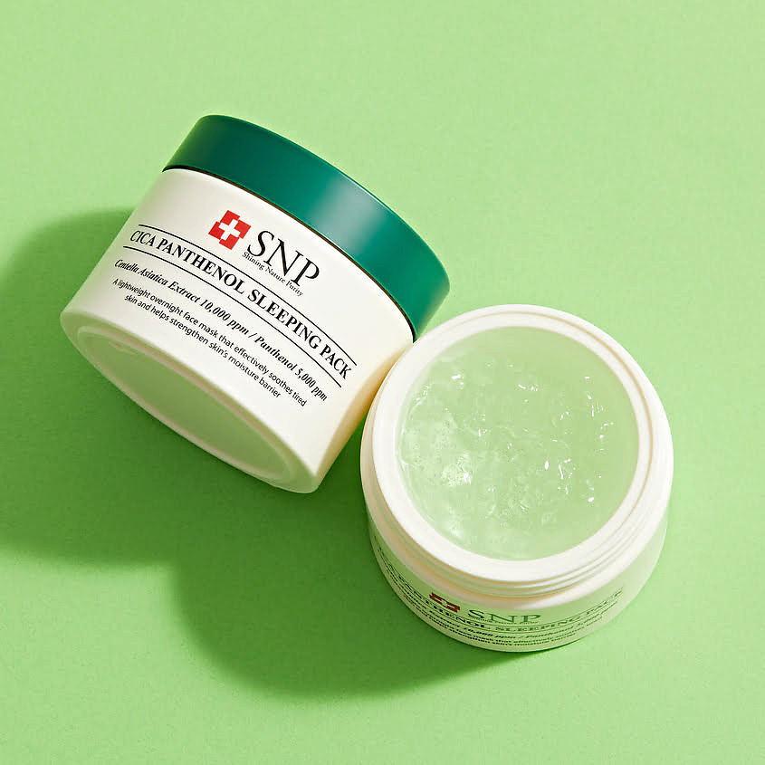 SNP Маска для лица ночная успокаивающая с пантенолом Cica Panthenol Sleeping Pack – фото 5