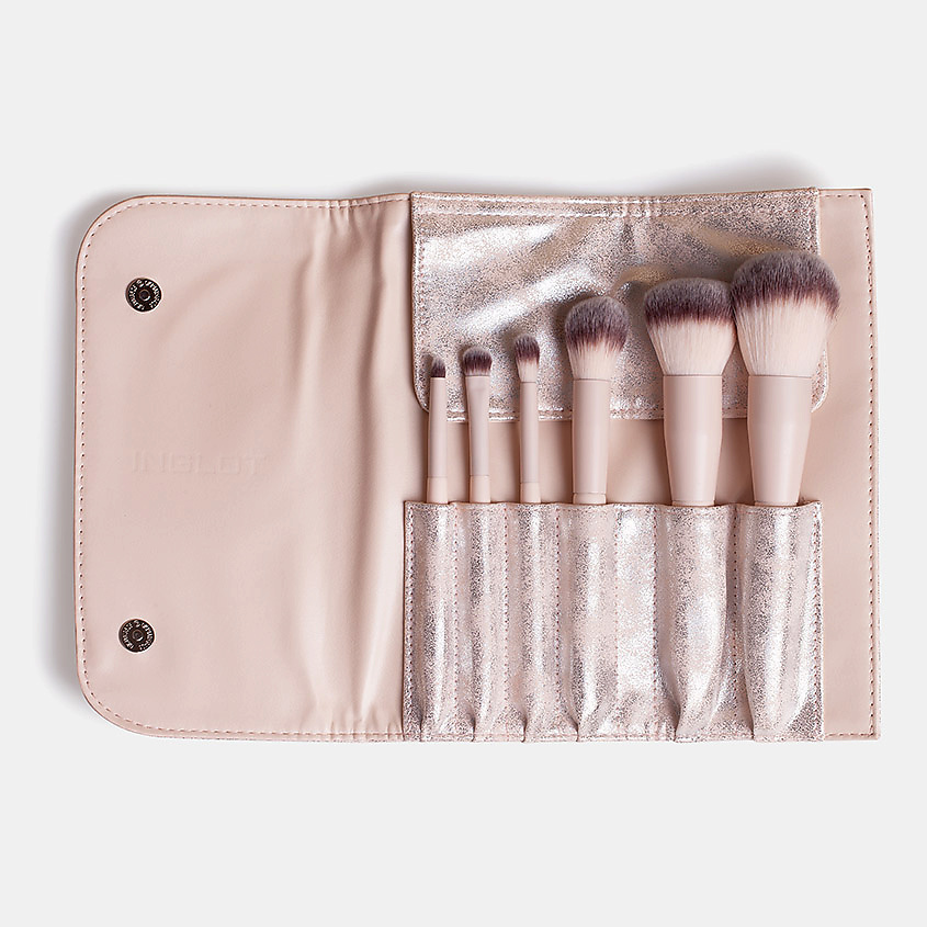 INGLOT Набор кистей для макияжа Makeup Brush Set in Silver Case – фото 2