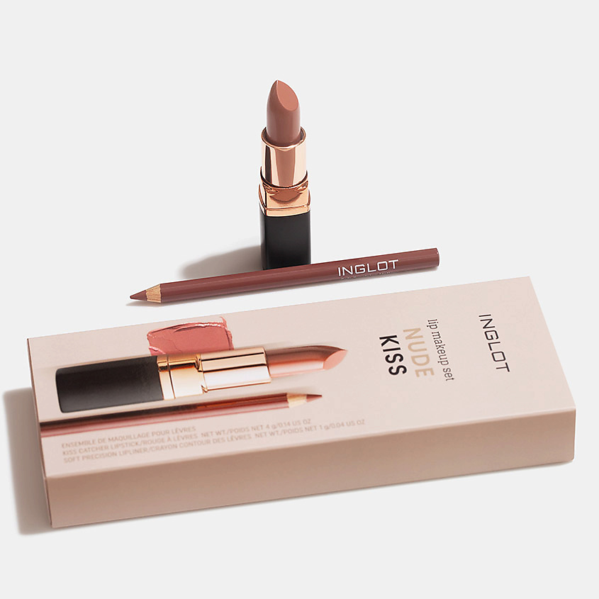 INGLOT Набор для макияжа губ Nude Kiss – фото 2