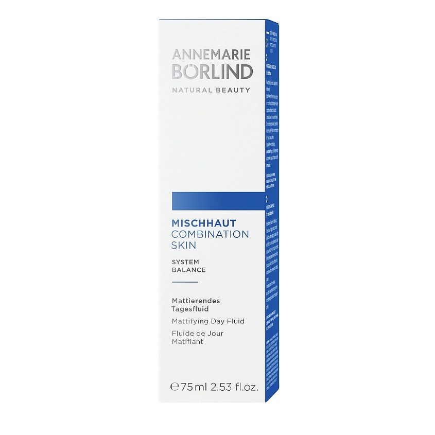 ANNEMARIE BORLIND Флюид для лица дневной матирующий Combination Skin – фото 2