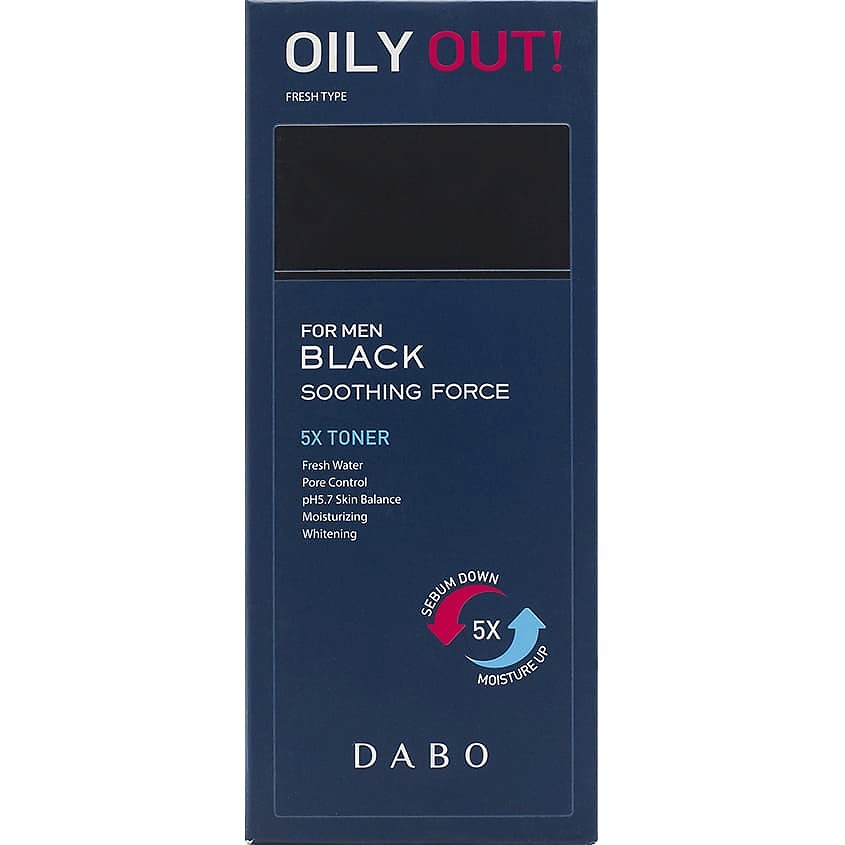 DABO Смягчающий тонер для мужчин Black Soothing Force 5x Toner For Men – фото 2